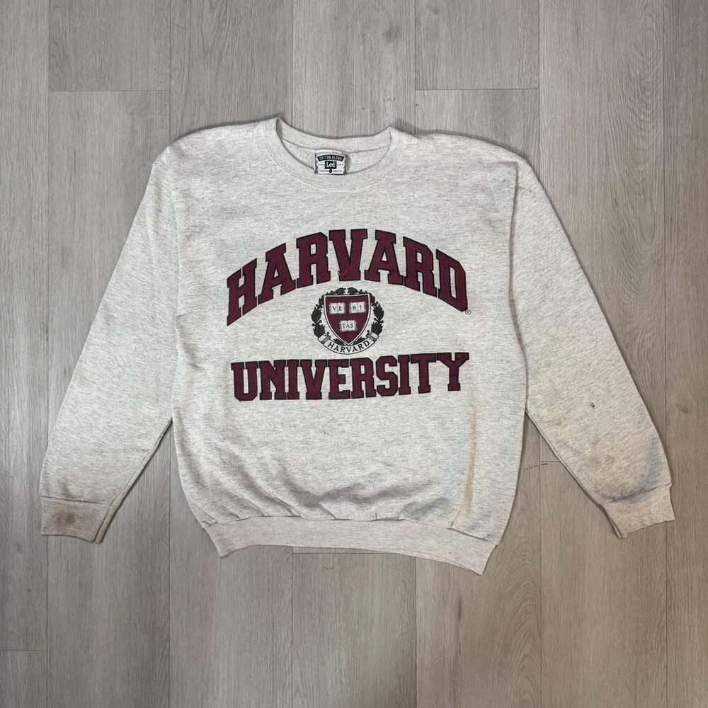 Lee Vintage Harvard University Graphic Sweatshirt L Gray Made in USA